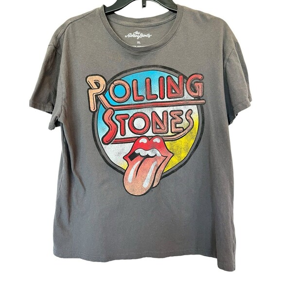 The Rolling Stones Tongue Lip Gray 2022 Musidor Bravado Rock Roll T-Shir… - Picture 1 of 3